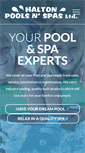 Mobile Screenshot of haltonpoolsnspas.com