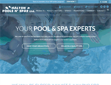 Tablet Screenshot of haltonpoolsnspas.com